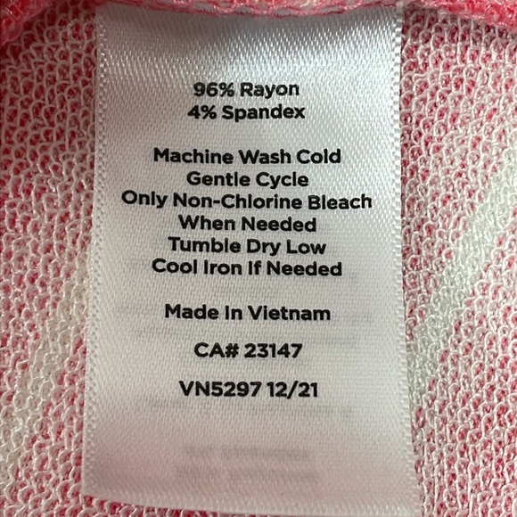 NWOT Talbots Stripe Side Tie Midi Sleeveless Shift Dress S - Picture 14 of 16